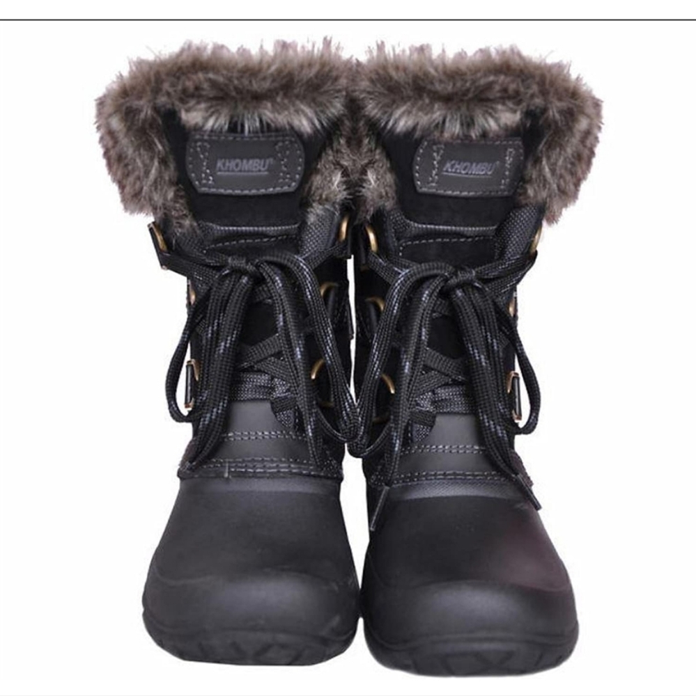Khombu Slope Waterproof Black & Grey Winter Boots